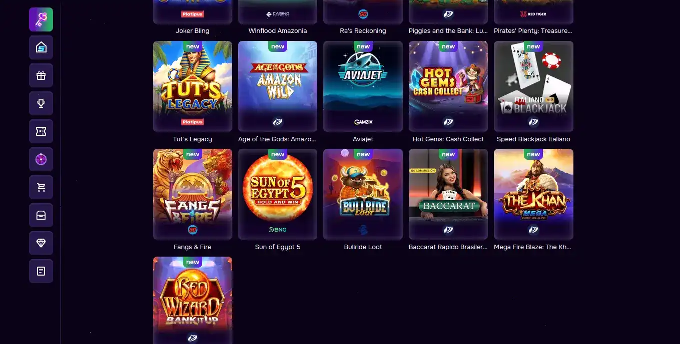 мобильная версия Vulkan Stars